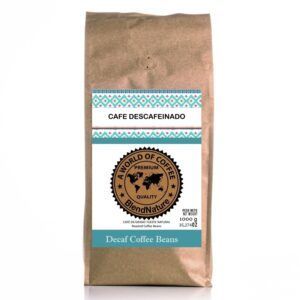 Cafe en grano Descafeinado natural bolsa de 1kg
