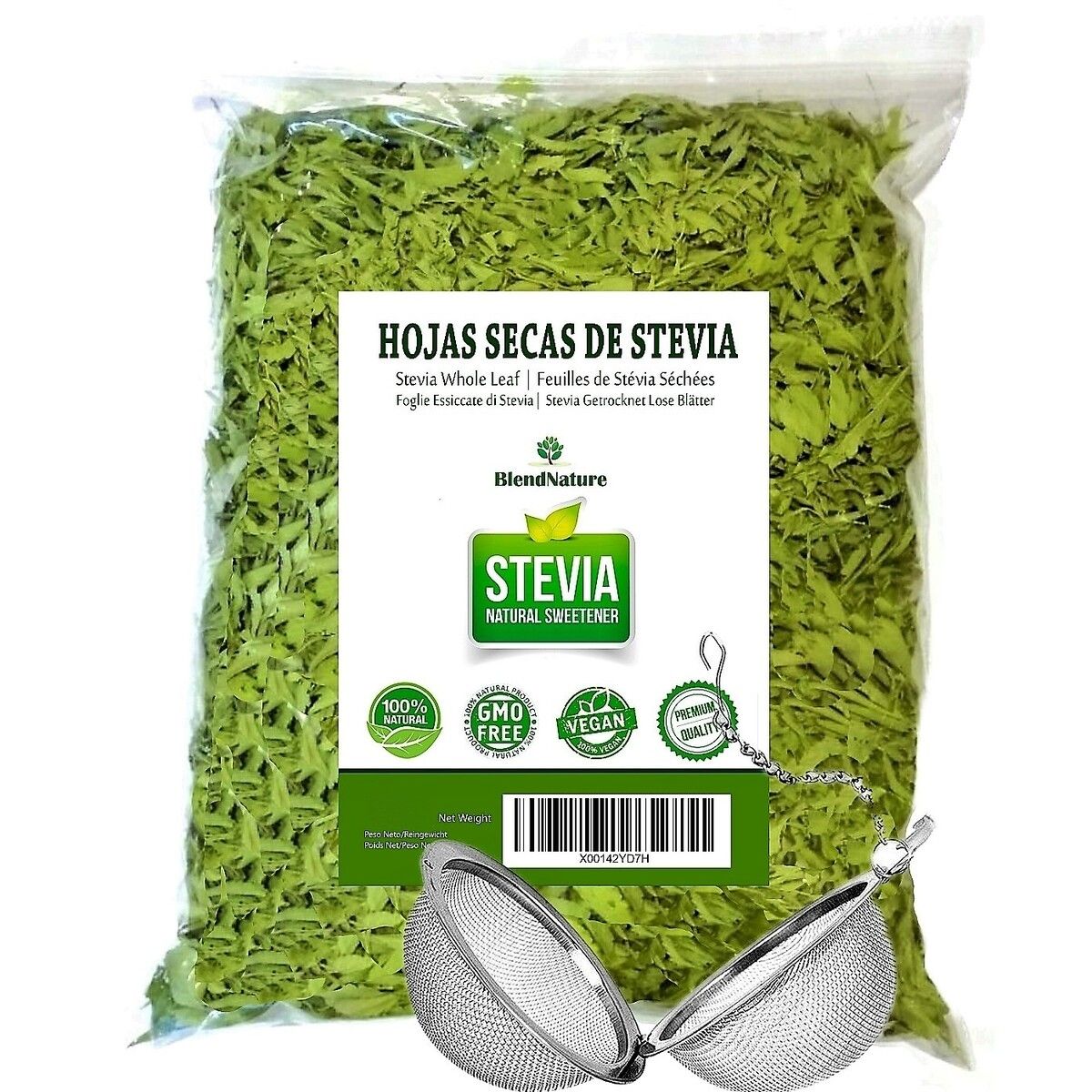 Hojas de estevia-Natural Ecologica bola infusora