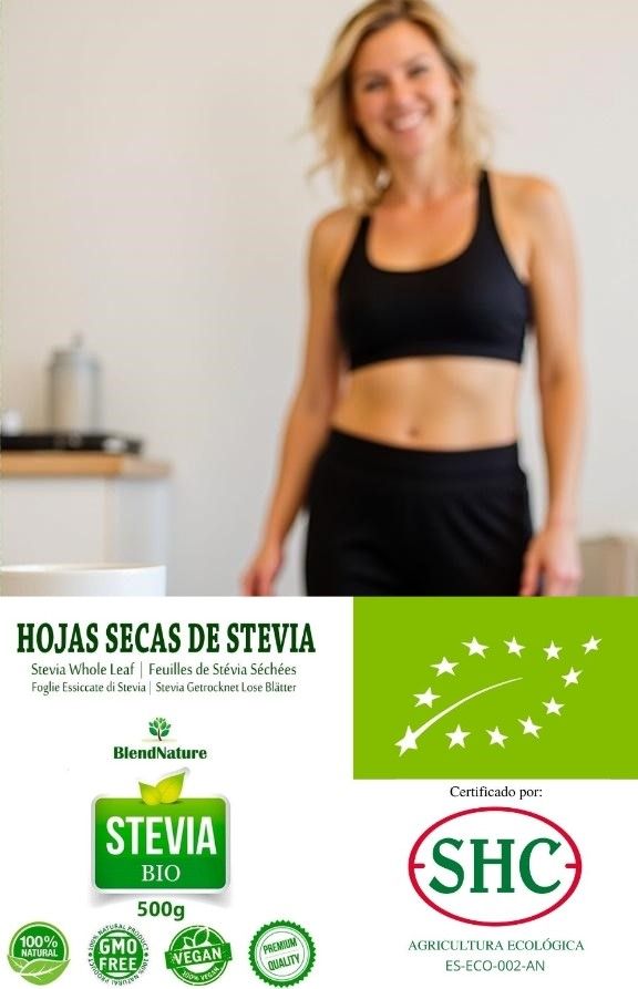 mujer con Estevia natural ecologica regalo bola infusora